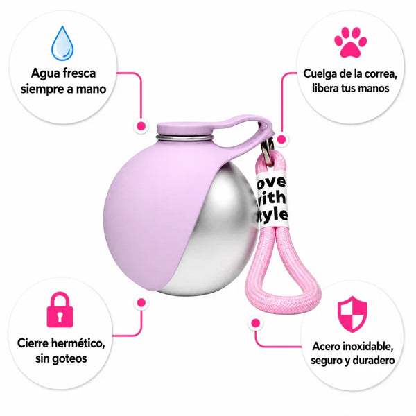 Botella de Agua Portátil para Mascotas