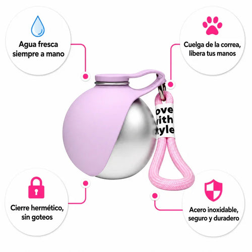 Botella de Agua Portátil para Mascotas