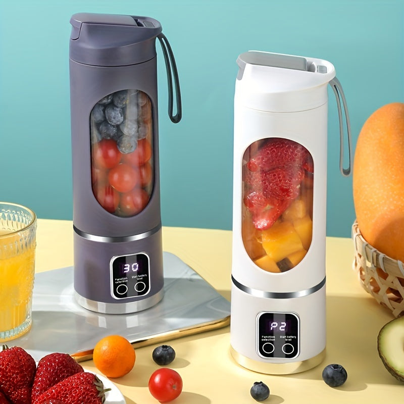 Licuadora portátil de 450 ml con pantalla digital LED