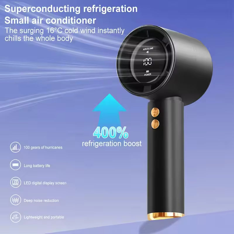 Mini ventilador de mano recargable por USB portátil
