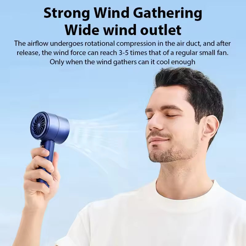 Mini ventilador de mano recargable por USB portátil