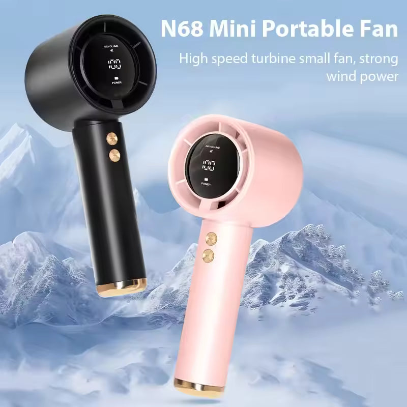 Mini ventilador de mano recargable por USB portátil