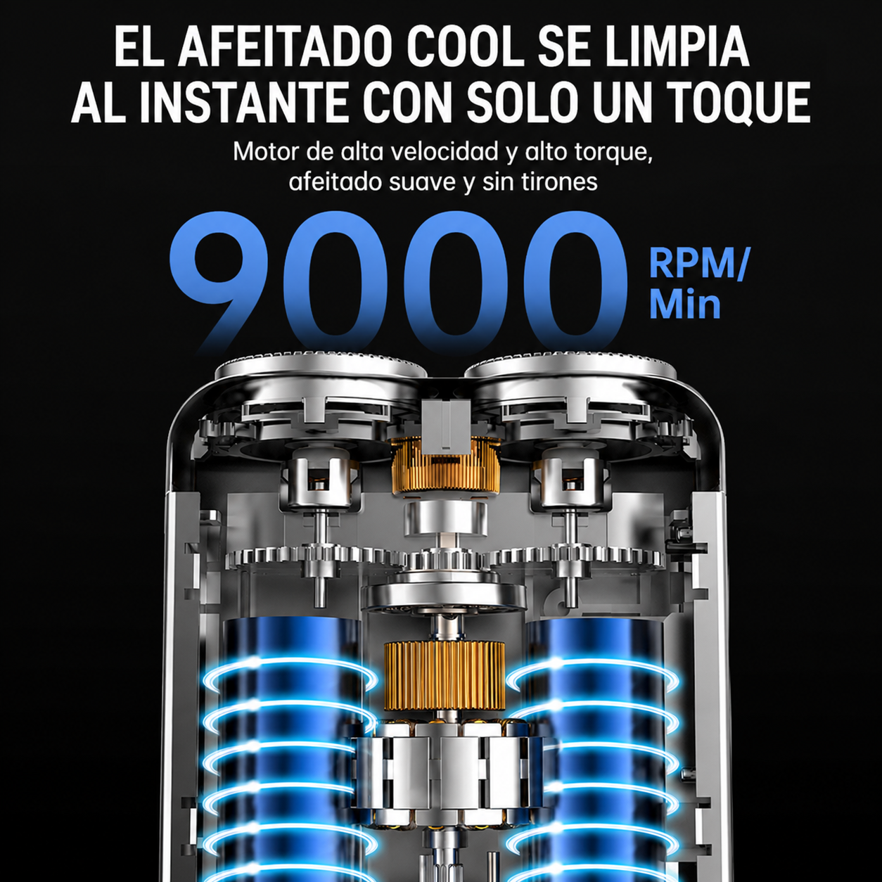 Mini afeitadora eléctrica inteligente